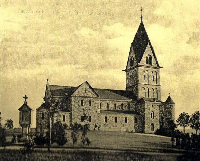 Salvatorkirche_Aachen_um_1900